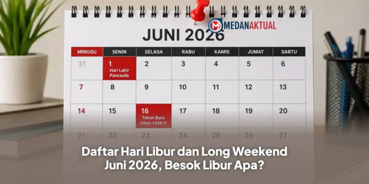 Daftar Hari Libur dan Long Weekend Juni 2026, Besok Libur Apa?