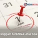 Tanggal 1 Juni 2026 Libur Apa? Simak Jadwal Libur dan Long Weekendnya