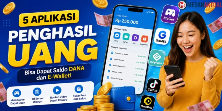 5 Aplikasi Penghasil Uang yang Masih Populer, Bisa Dapat Saldo DANA dan E-Wallet.