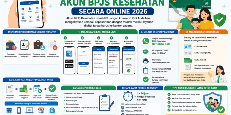 Cara Cepat Aktifkan Kembali Akun BPJS Kesehatan Secara Online 2026