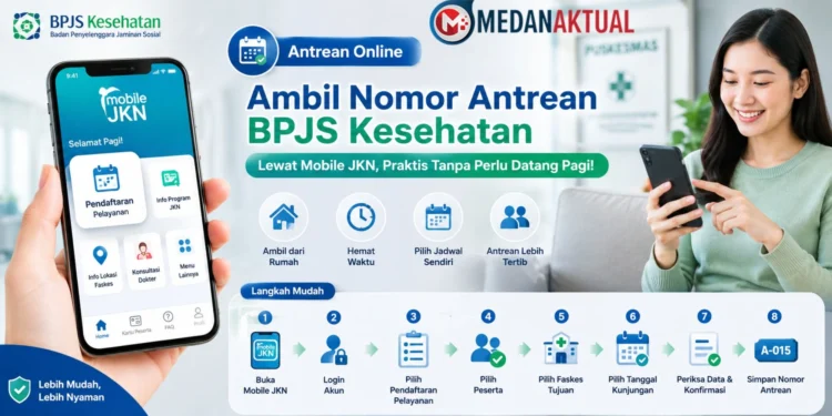 Cara Ambil Antrean BPJS Kesehatan Online Lewat Mobile JKN, Praktis Tanpa Perlu Datang Pagi