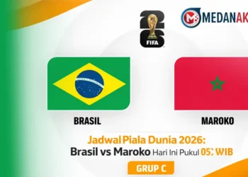 Jadwal Piala Dunia 2026: Brasil vs Maroko Hari Ini Pukul 05.00 WIB
