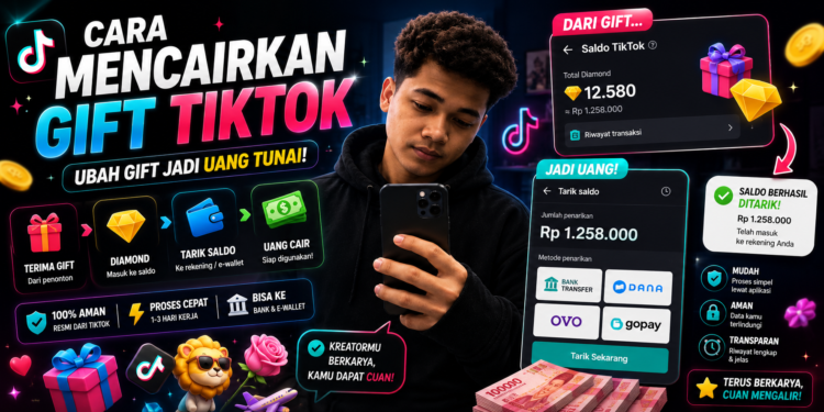 Cara Tarik Gift TikTok Menjadi Uang Tunai dengan Mudah