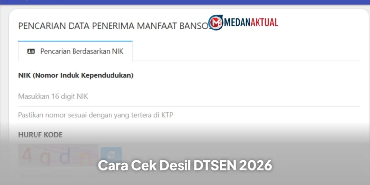 Cara Cek Desil DTSEN 2026 Secara Online Menggunakan NIK KTP