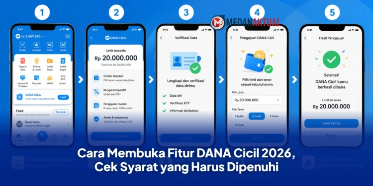 Cara Membuka Fitur DANA Cicil 2026, Cek Syarat yang Harus Dipenuhi