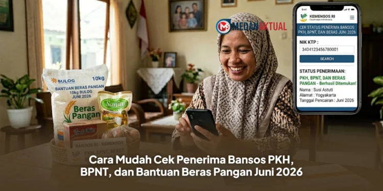 Cara Mudah Cek Penerima Bansos PKH, BPNT, dan Bantuan Beras Pangan Juni 2026