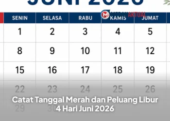 Catat Tanggal Merah dan Peluang Libur 4 Hari Juni 2026