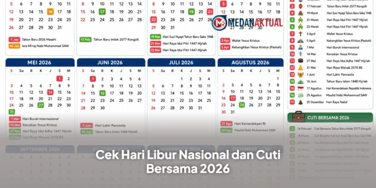 Cek Hari Libur Nasional dan Cuti Bersama 2026