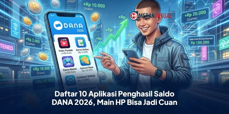 Daftar 10 Aplikasi Penghasil Saldo DANA 2026, Main HP Bisa Jadi Cuan