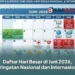 Daftar Hari Besar di Juni 2026, Peringatan Nasional dan Internasional