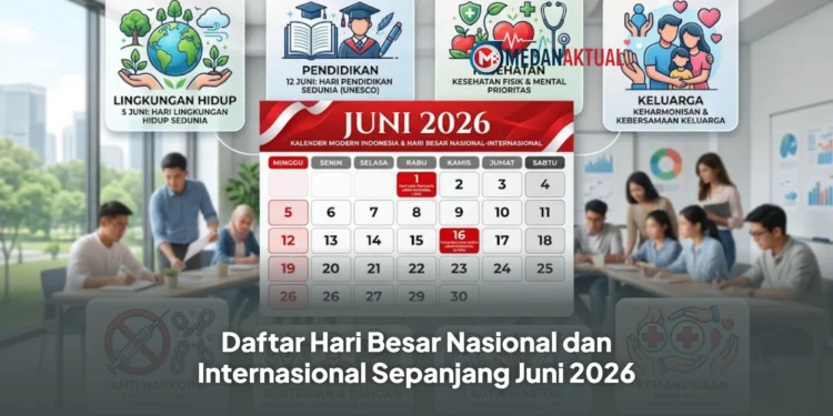 Daftar Hari Besar Nasional dan Internasional Sepanjang Juni 2026