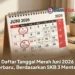 Daftar Tanggal Merah Juni 2026 Terbaru, Berdasarkan SKB 3 Menteri