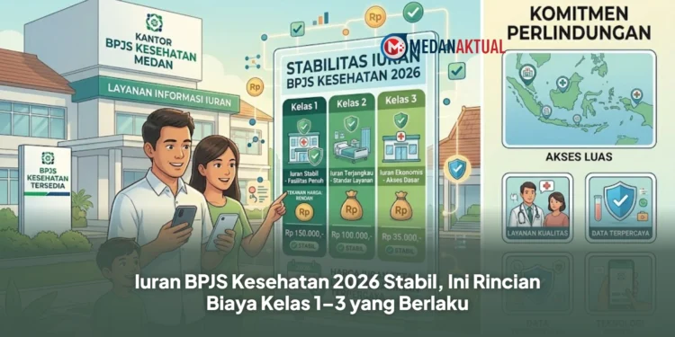 Iuran BPJS Kesehatan 2026 Stabil, Ini Rincian Biaya Kelas 1–3 yang Berlaku