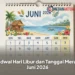 Jadwal Hari Libur dan Tanggal Merah Juni 2026