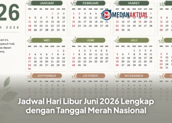 Jadwal Hari Libur Juni 2026 Lengkap dengan Tanggal Merah Nasional