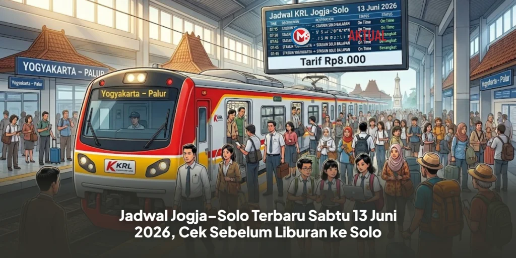 Jadwal Jogja–Solo Terbaru Sabtu 13 Juni 2026, Cek Sebelum Liburan ke Solo