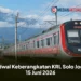 Jadwal Keberangkatan KRL Solo Jogja 15 Juni 2026