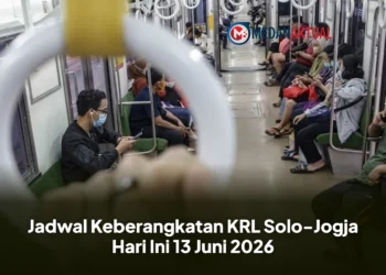 Jadwal Keberangkatan KRL Solo-Jogja Hari Ini 13 Juni 2026