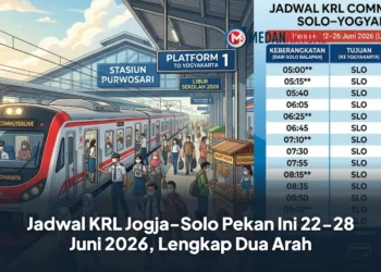 Jadwal KRL Jogja-Solo Pekan Ini 22-28 Juni 2026, Lengkap Dua Arah
