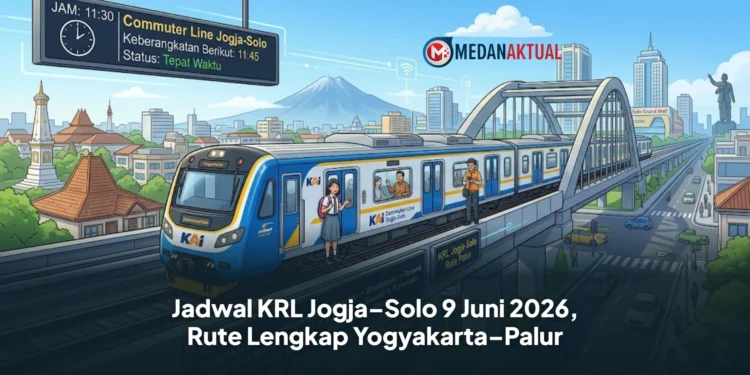 Jadwal KRL Jogja–Solo 9 Juni 2026, Rute Lengkap Yogyakarta–Palur