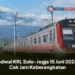 Jadwal KRL Solo-Jogja 15 Juni 2026, Cek Jam Keberangkatan