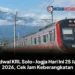 Jadwal KRL Solo-Jogja Hari Ini 25 Juni 2026, Cek Jam Keberangkatan
