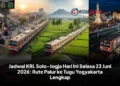 Jadwal KRL Solo-Jogja Hari Ini Selasa 23 Juni 2026: Rute Palur ke Tugu Yogyakarta Lengkap