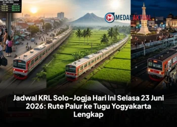 Jadwal KRL Solo-Jogja Hari Ini Selasa 23 Juni 2026: Rute Palur ke Tugu Yogyakarta Lengkap
