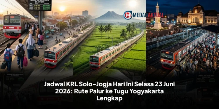 Jadwal KRL Solo-Jogja Hari Ini Selasa 23 Juni 2026: Rute Palur ke Tugu Yogyakarta Lengkap
