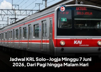 Jadwal KRL Solo–Jogja Minggu 7 Juni 2026, Dari Pagi hingga Malam Hari