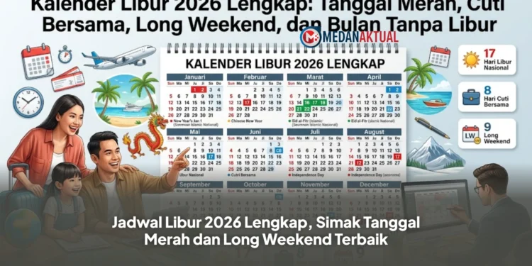 Jadwal Libur 2026 Lengkap, Simak Tanggal Merah dan Long Weekend Terbaik