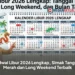 Jadwal Libur 2026 Lengkap, Simak Tanggal Merah dan Long Weekend Terbaik