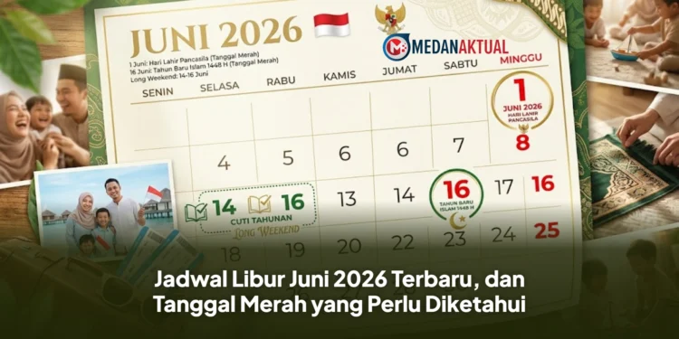 Jadwal Libur Juni 2026 Terbaru, dan Tanggal Merah yang Perlu Diketahui
