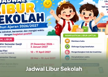 Jadwal Libur Sekolah dan Masuk Sekolah Tahun Ajaran 2026/2027