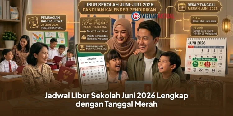 Jadwal Libur Sekolah Juni 2026 Lengkap dengan Tanggal Merah