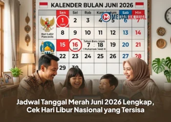 Jadwal Tanggal Merah Juni 2026 Lengkap, Cek Hari Libur Nasional yang Tersisa