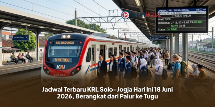 Jadwal Terbaru KRL Solo–Jogja Hari Ini 18 Juni 2026, Berangkat dari Palur ke Tugu