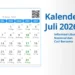 Kalender Juli 2026, Informasi Libur Nasional dan Cuti Bersama