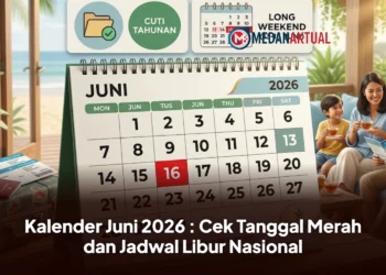 Kalender Juni 2026 : Cek Tanggal Merah dan Jadwal Libur Nasional