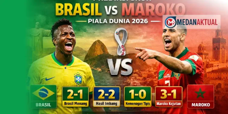 Prediksi Skor Brasil vs Maroko di Piala Dunia 2026