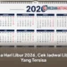 Sisa Hari Libur 2026, Cek Jadwal Libur Yang Tersisa