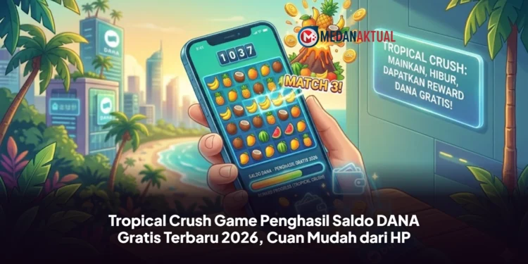 Tropical Crush Game Penghasil Saldo DANA Gratis Terbaru 2026, Cuan Mudah dari HP