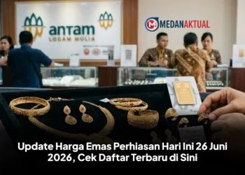 Update Harga Emas Perhiasan Hari Ini 26 Juni 2026, Cek Daftar Terbaru di Sini