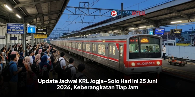 Update Jadwal KRL Jogja–Solo Hari Ini 25 Juni 2026, Keberangkatan Tiap Jam