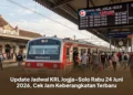 Update Jadwal KRL Jogja–Solo Rabu 24 Juni 2026, Cek Jam Keberangkatan Terbaru