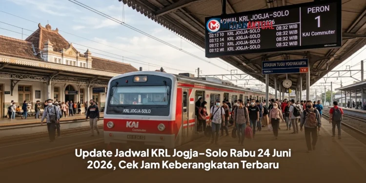 Update Jadwal KRL Jogja–Solo Rabu 24 Juni 2026, Cek Jam Keberangkatan Terbaru