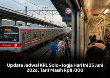 Update Jadwal KRL Solo–Jogja Hari Ini 25 Juni 2026, Tarif Masih Rp8.000