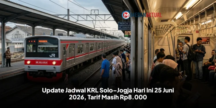 Update Jadwal KRL Solo–Jogja Hari Ini 25 Juni 2026, Tarif Masih Rp8.000