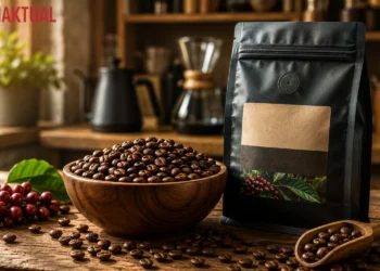 Biji kopi berkualitas dengan informasi roast date untuk seduhan kopi di rumah