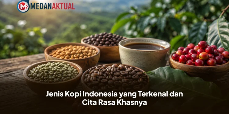 Jenis kopi Indonesia seperti Gayo, Toraja, Kintamani, Mandheling, dan Wamena.